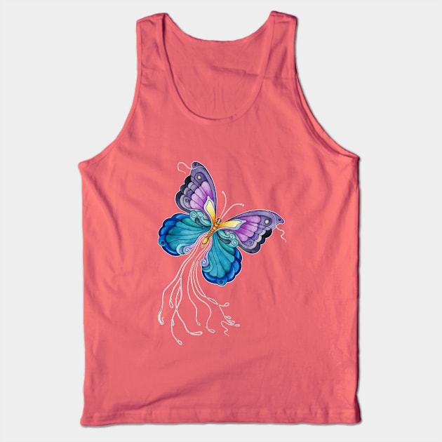 Fanciful Butterfly Tank Top by SandraGale Art